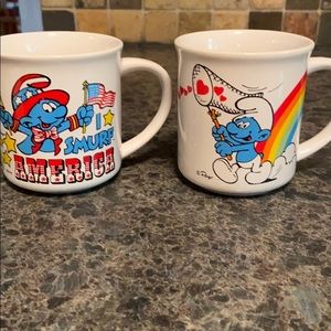 Smurf mugs